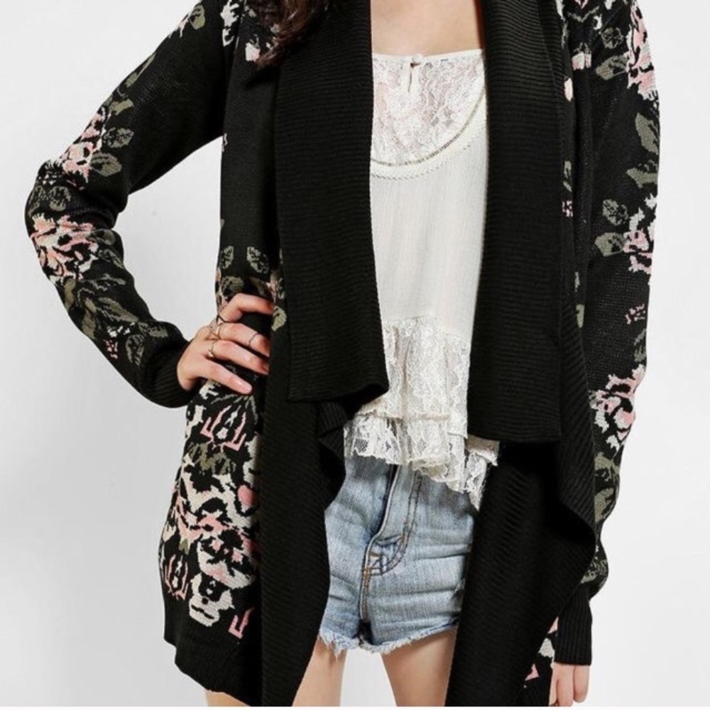 Urban Outfitters Intarsia Drape Open cardigan